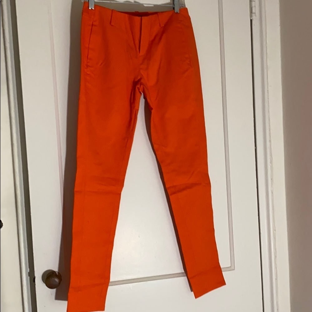 NWT Kate spade orange skinny pants